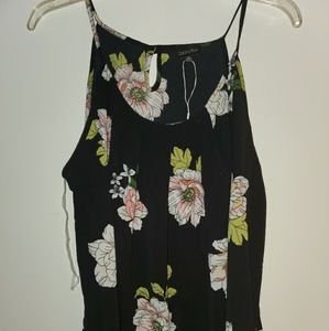 Flower blouse tank top